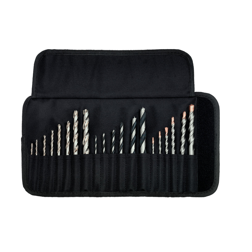 Étui souple avec assortiment de forets SP, 20 pièces - METABO - 626729000