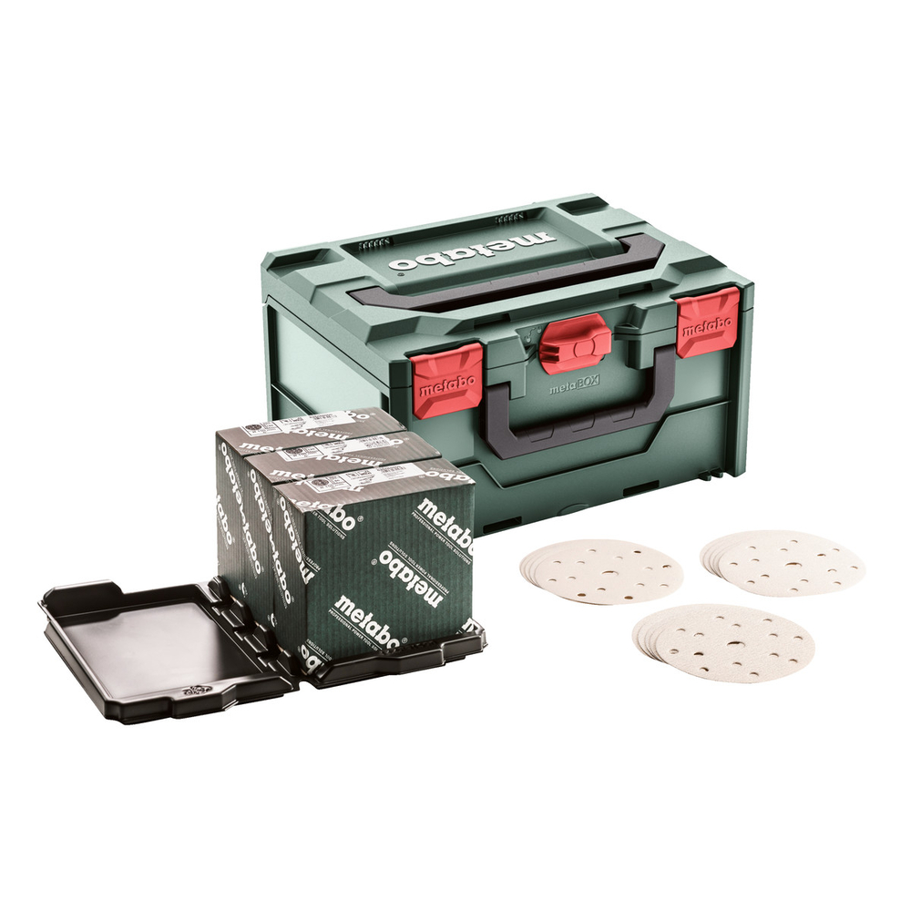 Set d'abrasifs « multi-hole » metaBOX, 150, peinture - METABO - 626755000