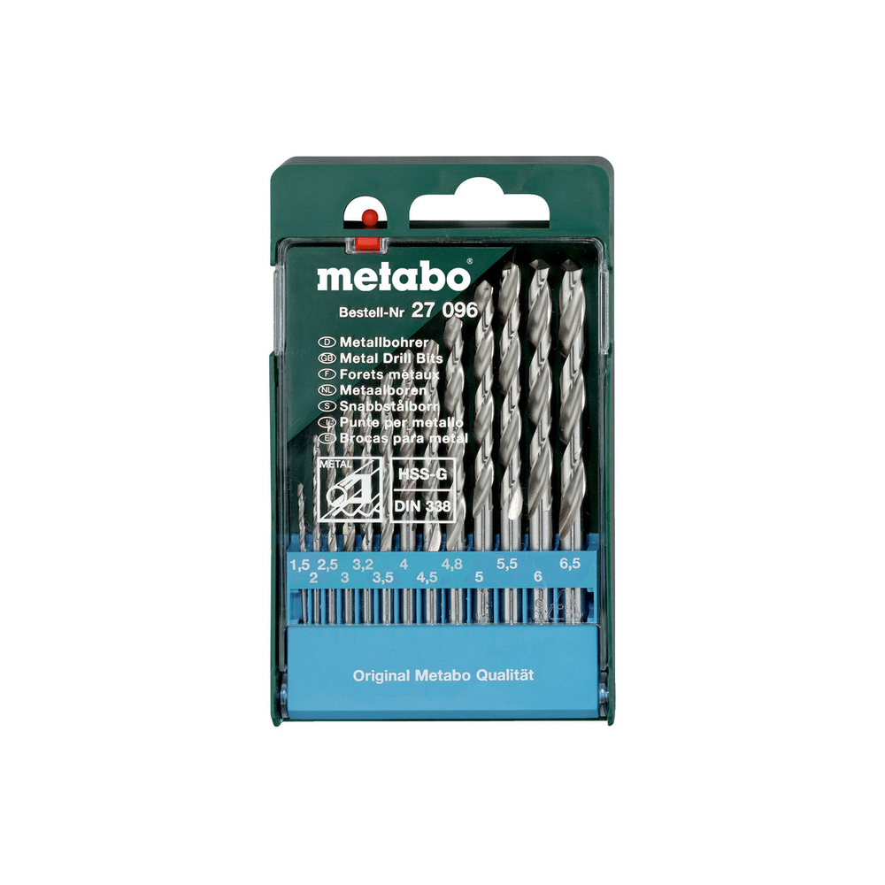Coffret de forets HSS-G, 13 pièces - METABO - 627096000
