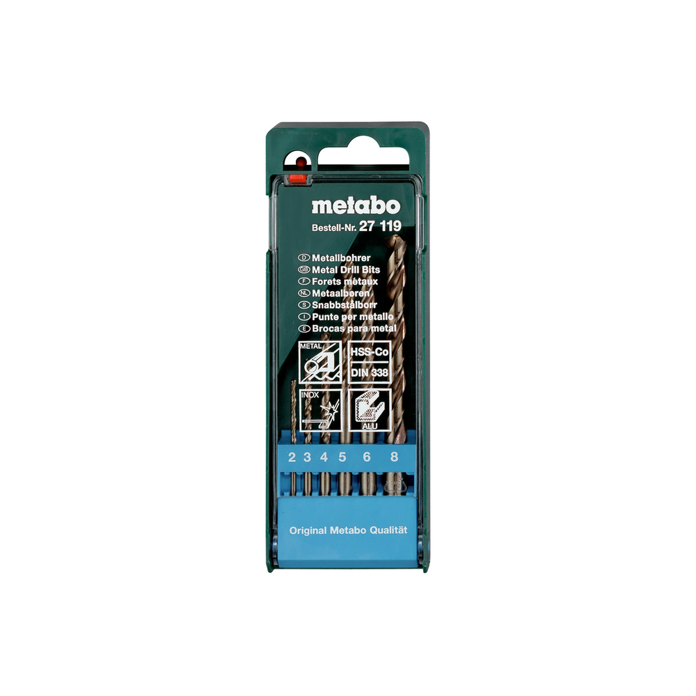 Coffret de forets HSS-Co 6 pièces - METABO - 627119000