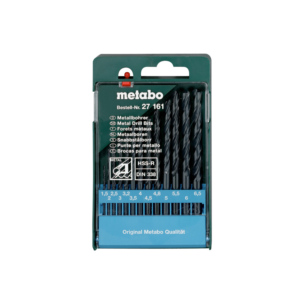 Coffret de forets HSS-R, 13 pièces - METABO - 627161000