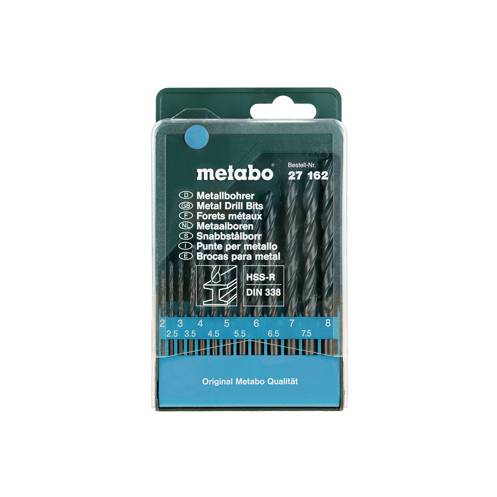 Coffret de forets HSS-R, 13 pièces - METABO - 627162000