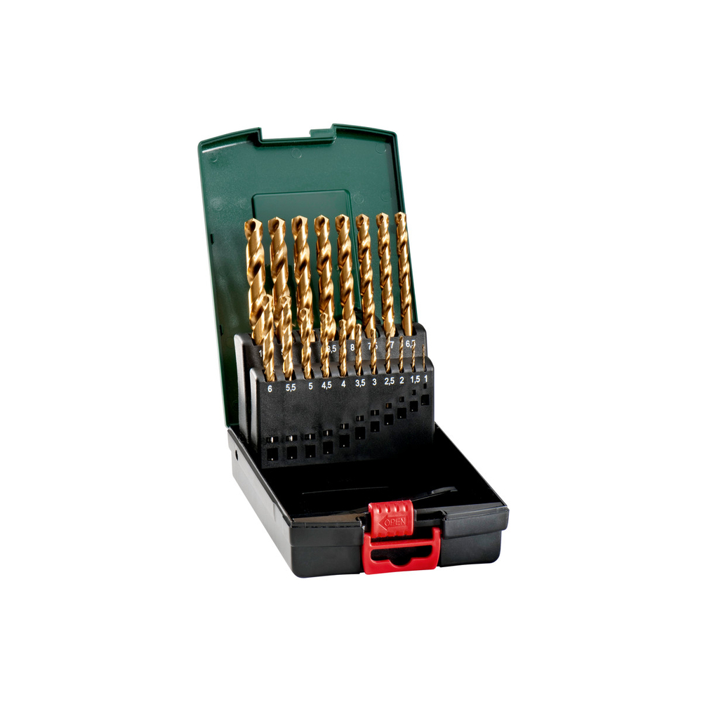 Coffret de forets HSS-TiN, 19 pièces - METABO - 627173000