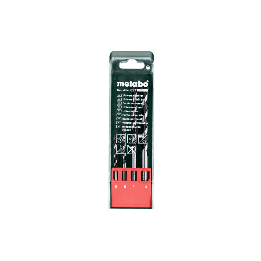 Coffret de forets universels, 4 pièces - METABO - 627185000
