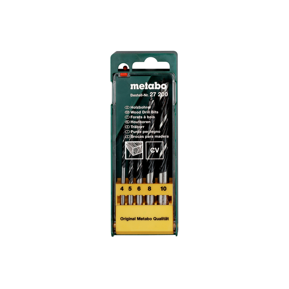 Coffret de mèches à bois, 5 pièces - METABO - 627200000