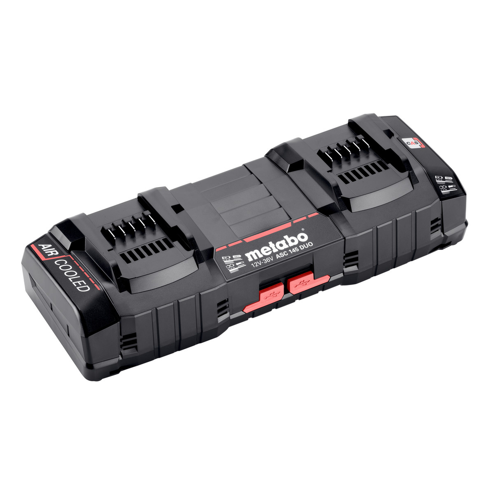 Double chargeur rapide ASC 145 DUO, 12-36 V, « AIR COOLED », EU - METABO - 627495000