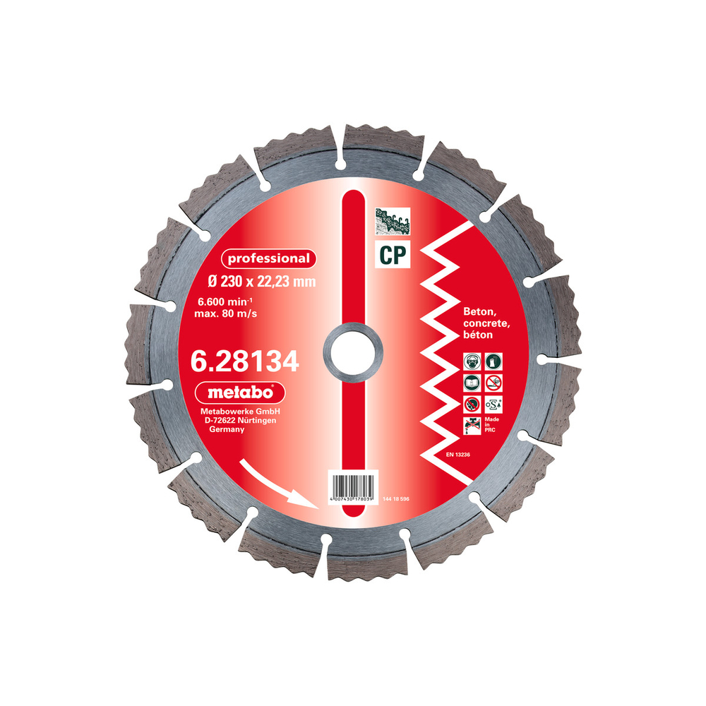 Meule de tronçonnage diamantée, 350 x 3,2 x 20,/25,4mm, 