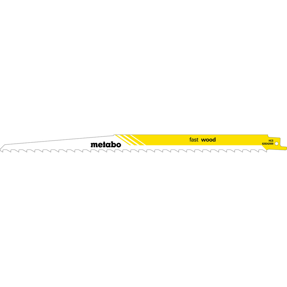 5 lames de scie sabre « fast wood » 300 x 1,25 mm - METABO - 628242000