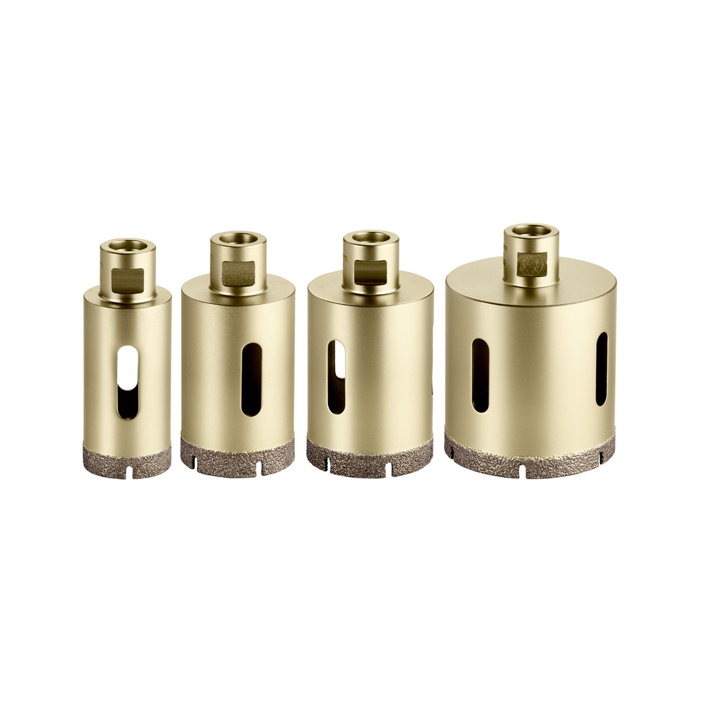 Set de couronnes diamantées pour carrelage « Dry », 4 pièces, M 14 - METABO - 628319000