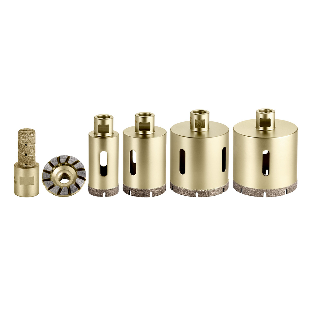 Set de couronnes diamantées pour carrelage « Dry », 6 pièces, M 14 - METABO - 628320000