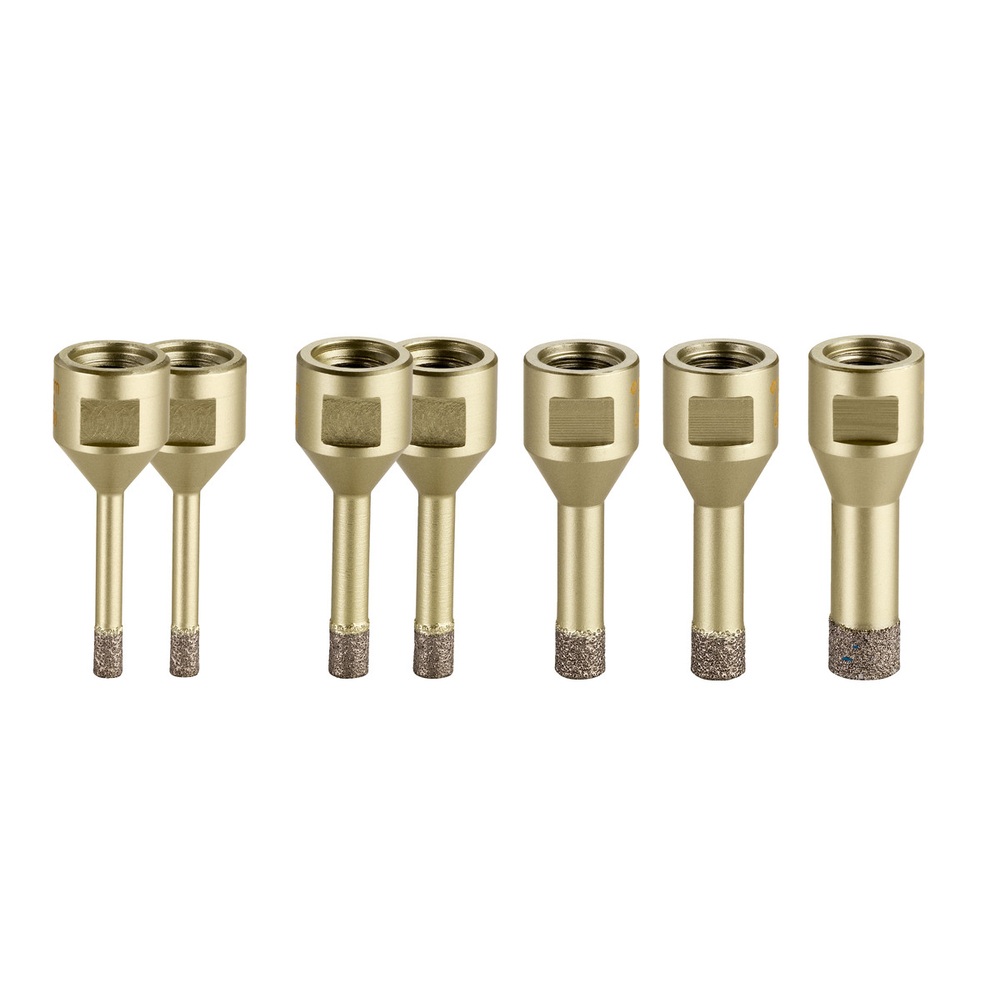Set de couronnes diamantées pour carrelage « Dry », 7 pièces, M 14 - METABO - 628321000