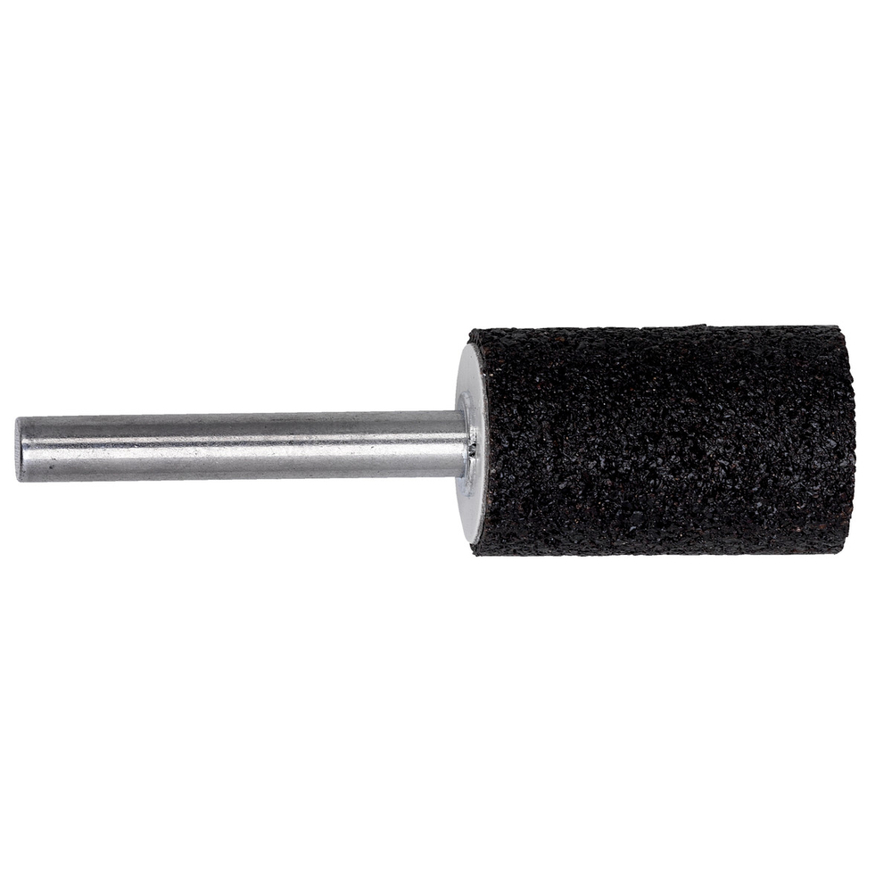 Meule sur tige en corindon brun 25 x 32 x 40 mm, queue de 6 mm, K 24, cylindrique - METABO - 628337000