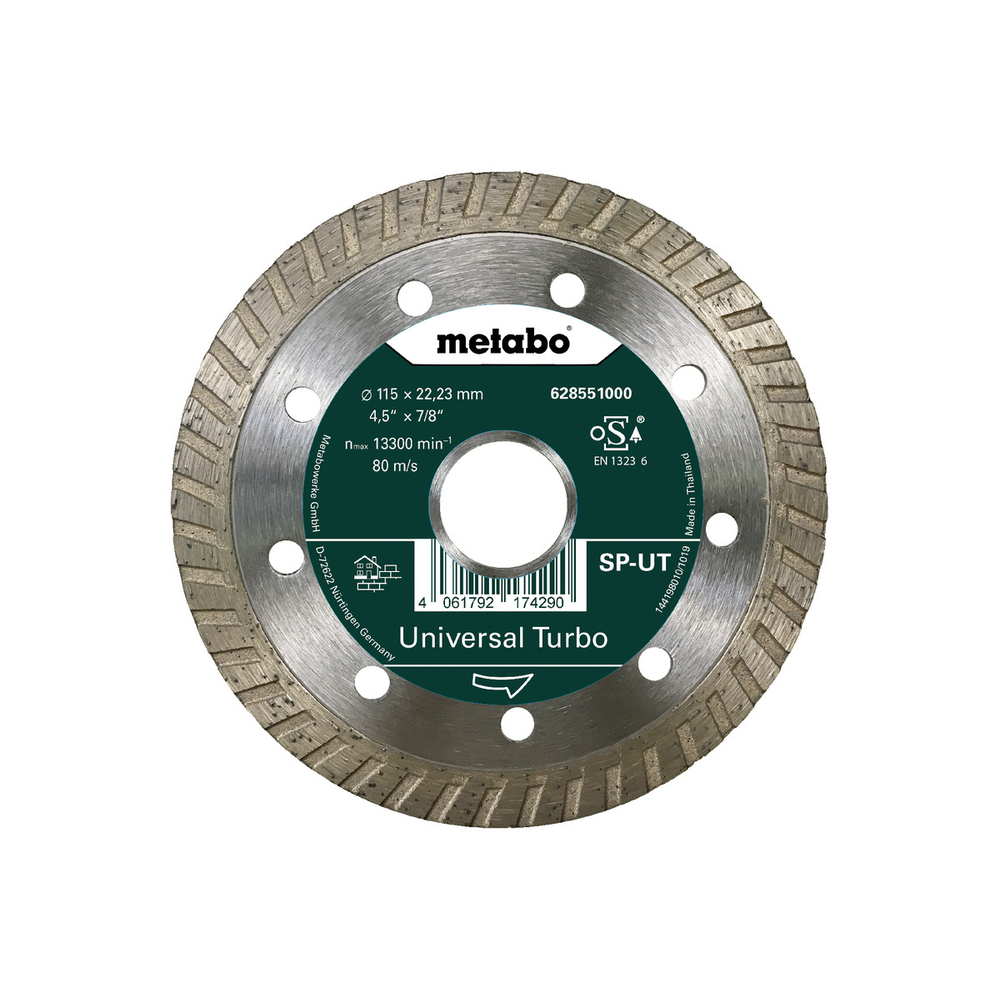 Meule de tronçonnage diamantée SP - UT, 115x22,23 mm - METABO - 628551000