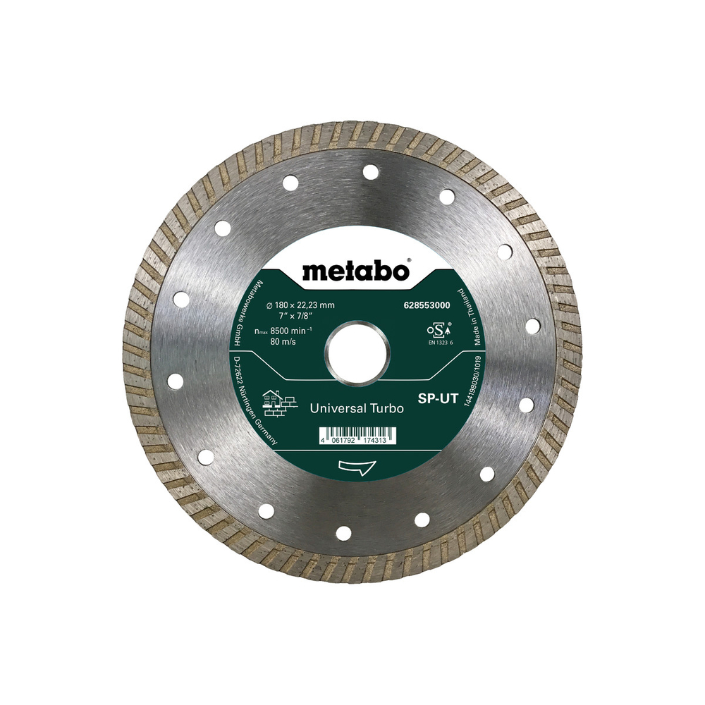 Meule de tronçonnage diamantée SP - UT, 180x22,23 mm - METABO - 628553000