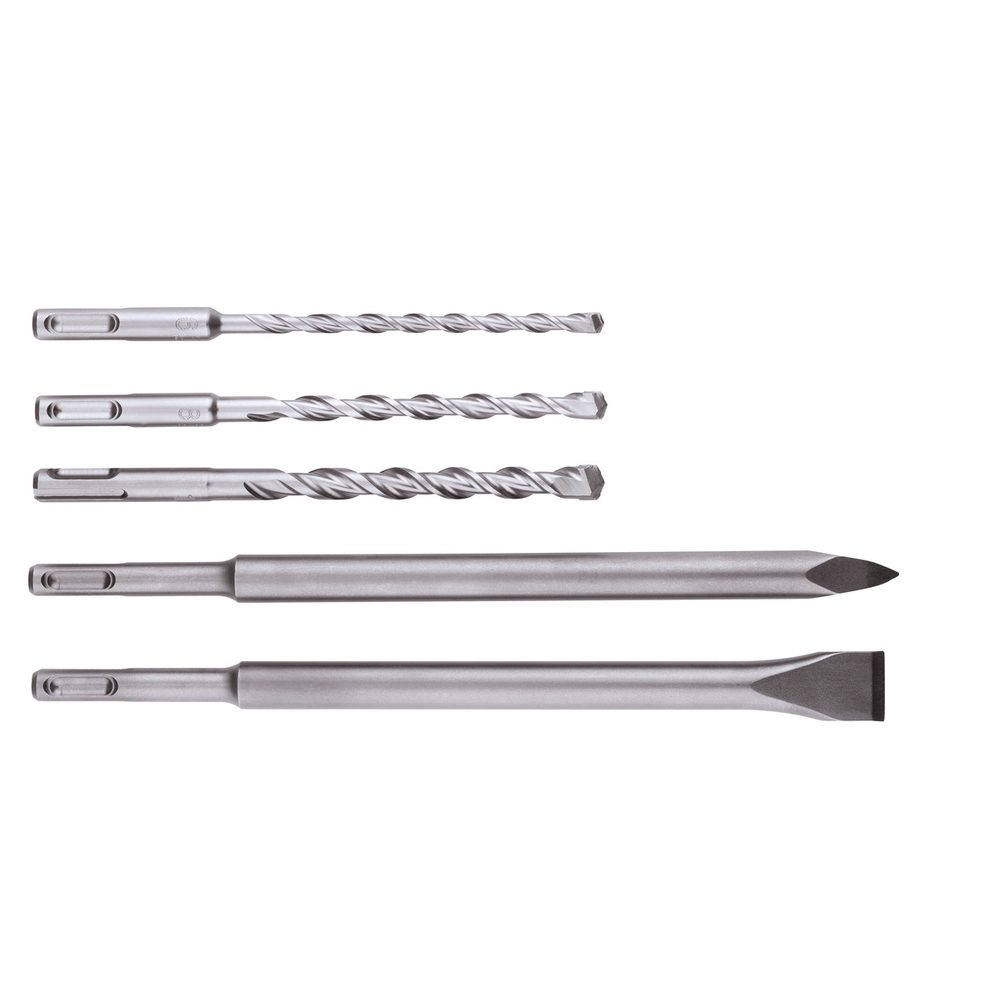 Jeu de forets/burins SDS-plus, 5 pièces - METABO - 630477000