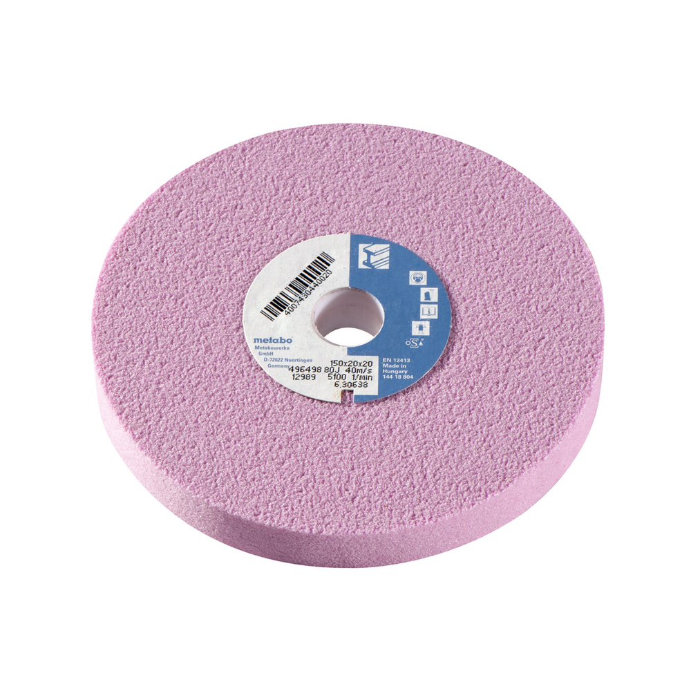 Meule 150 x 20 x 20 mm, 80 J, CS, Ds - METABO - 630638000