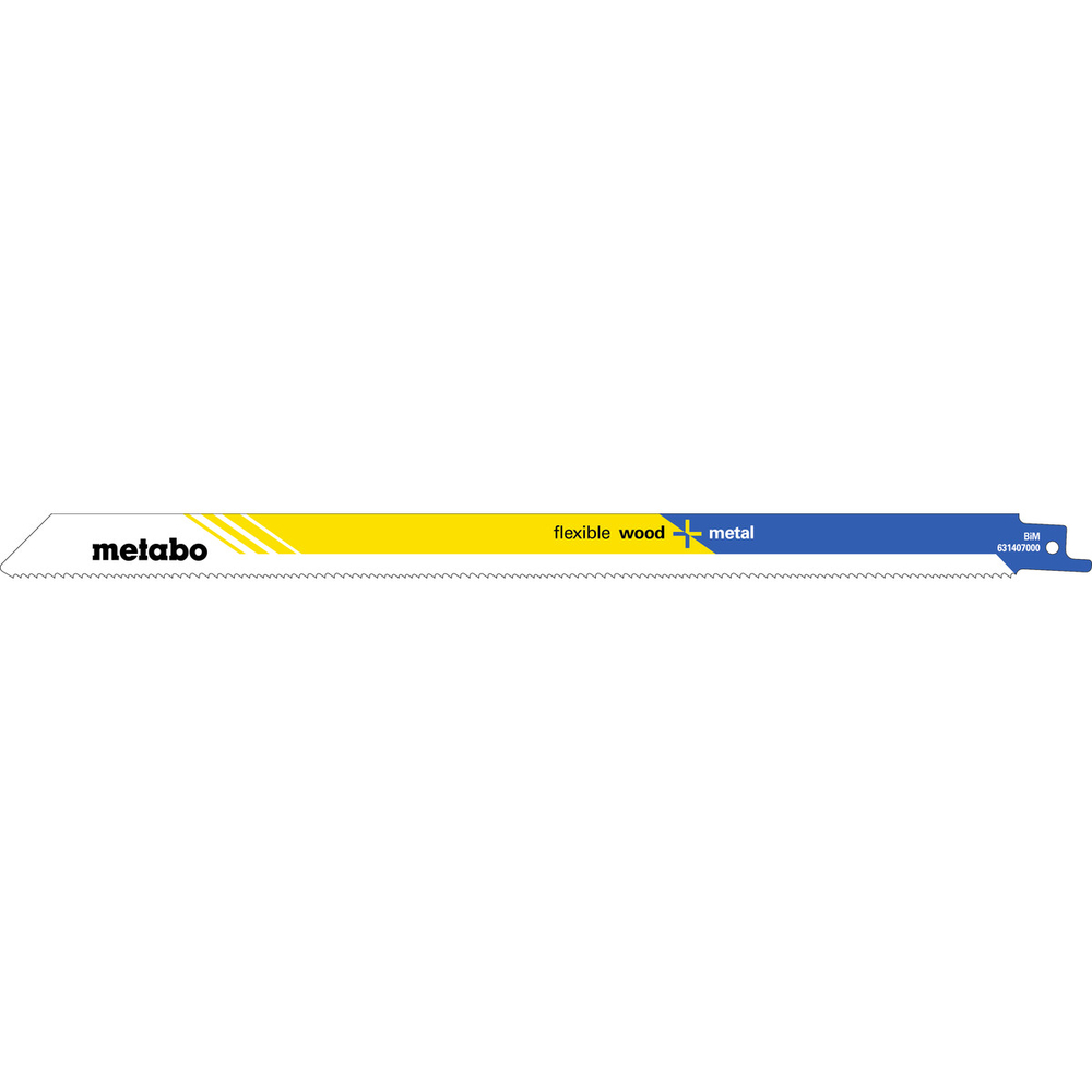 5 lames de scie sabre « flexible wood + metal » 300 x 0,9 mm - METABO - 631407000