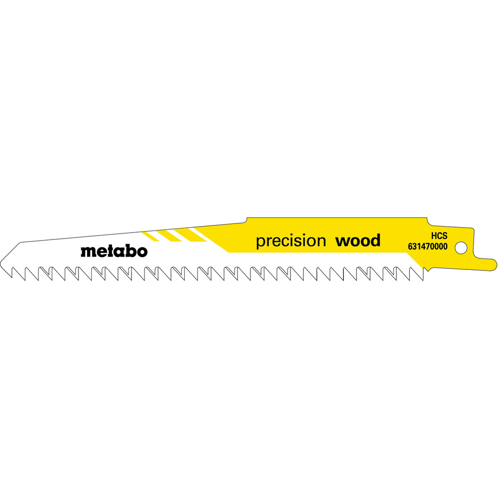 5 lames de scie sabre « precision wood » 150 x 1,25 mm - METABO - 631470000