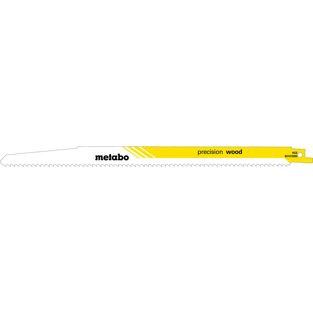 5 lames de scie sabre « precision wood » 300 x 1,25 mm - METABO - 631472000