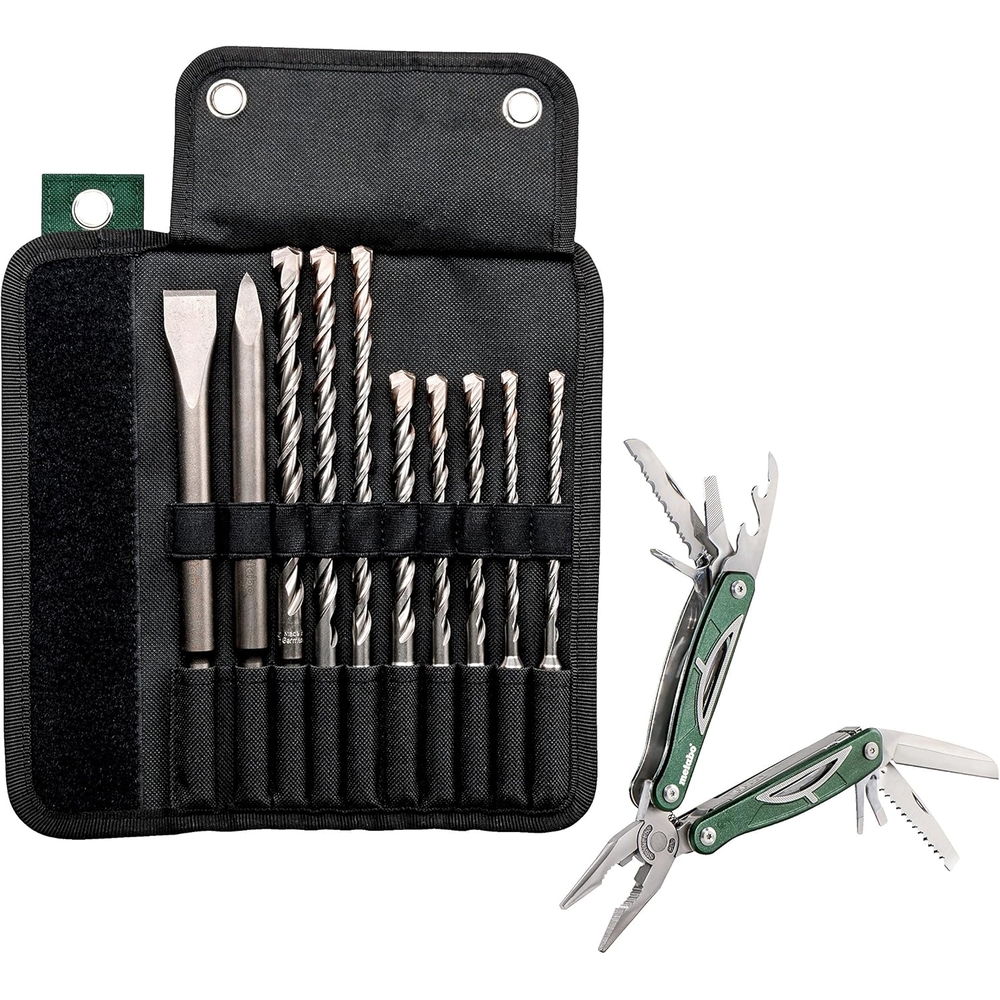 Etui avec forets / burins SDS-Plus Pro 4, set de 10 pcs - METABO - 631690000