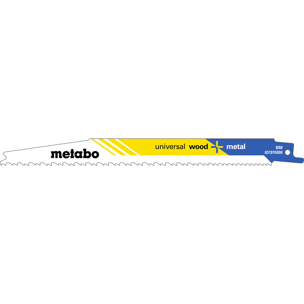 2 lames de scie sabre « universal wood + metal » 200 x 1,25 mm - METABO - 631912000