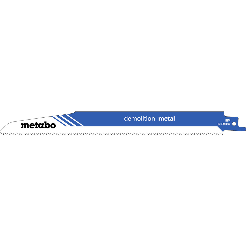 5 lames de scie sabre « demolition metal » 225 x 1,6 mm - METABO - 631993000