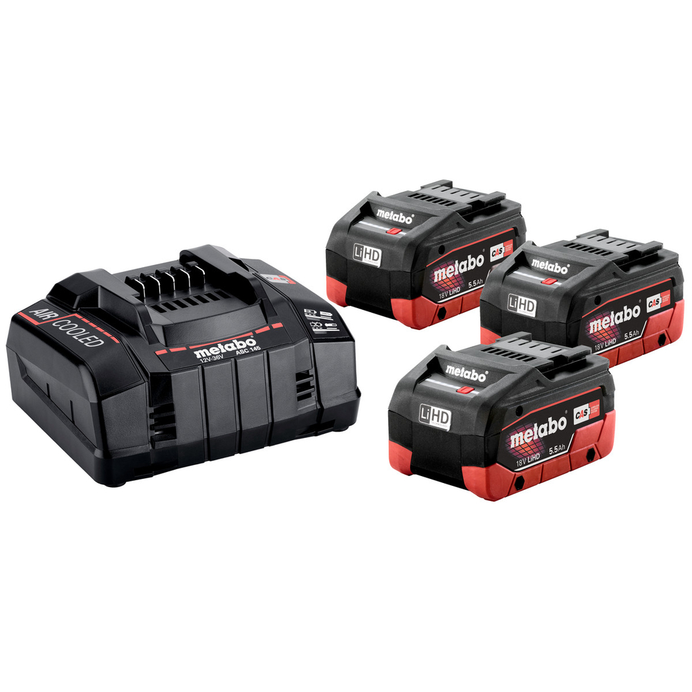 Set de base 3 x 5,5 Ah LiHD - METABO - 685074000