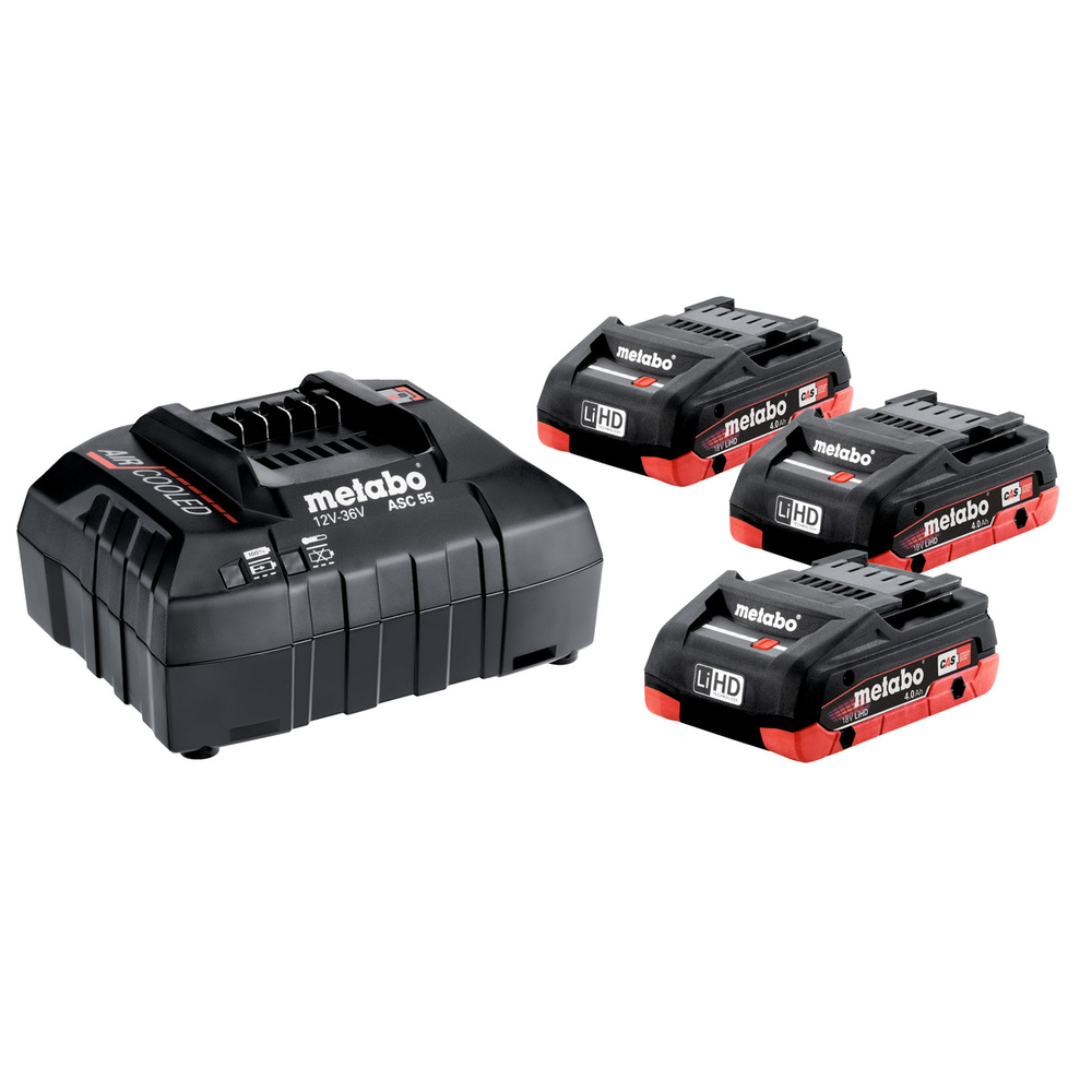 Set de base 3 x LiHD 4,0 Ah - METABO - 685132000