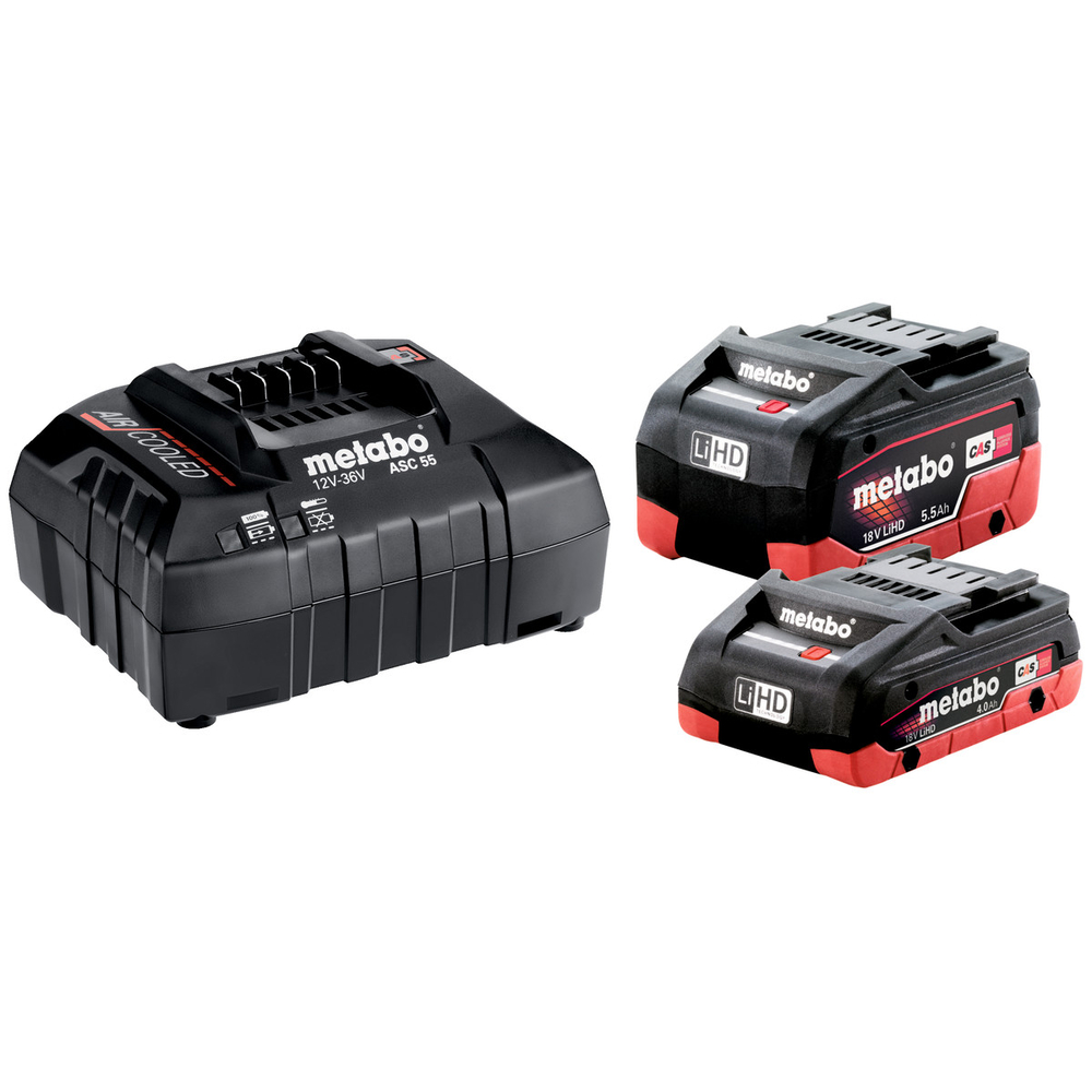 Set de base LiHD 1 x 4.0 Ah + 1 x 5.5 Ah - METABO - 685160000