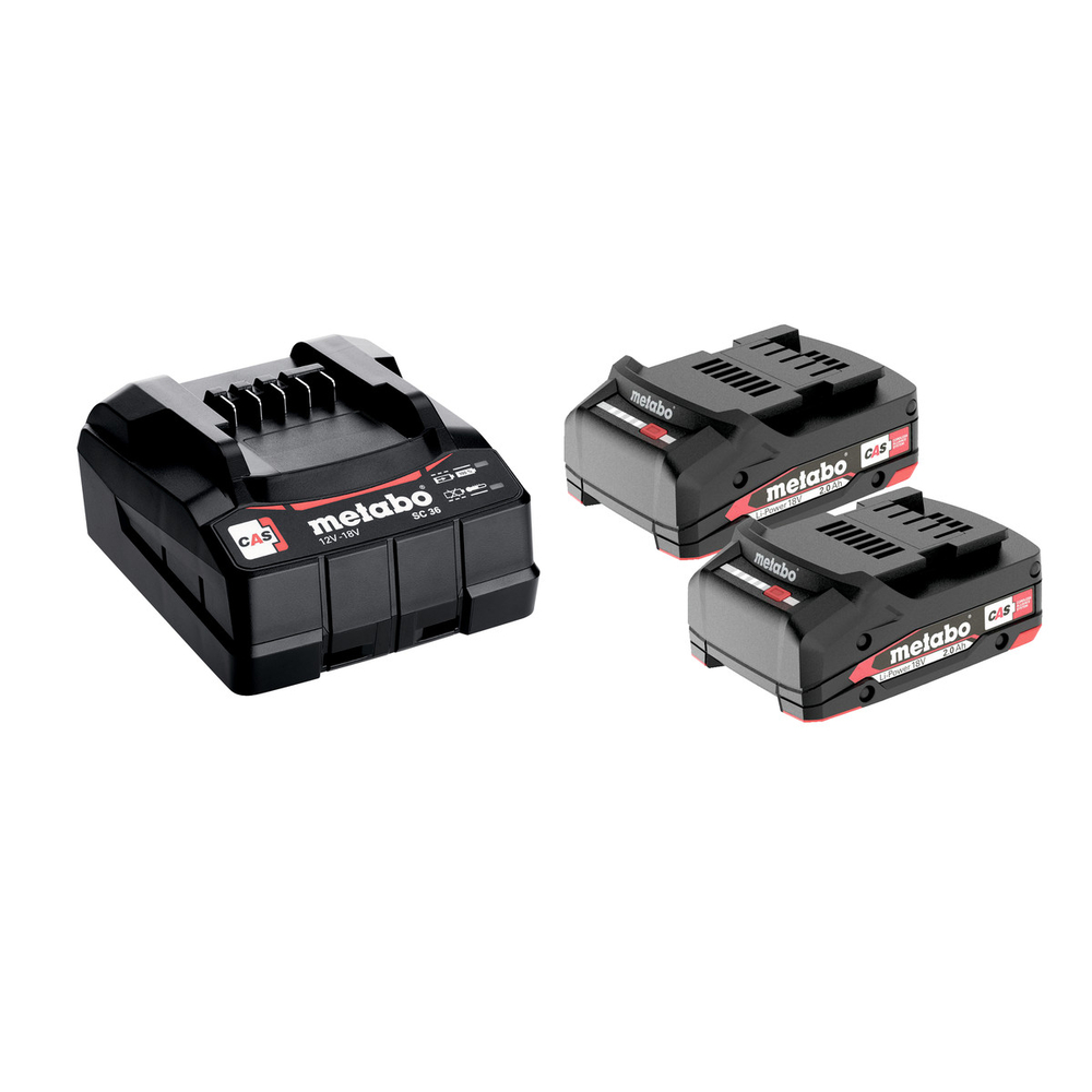 Set de base 2 x 2.0 Ah LiPOWER - METABO - 685161000
