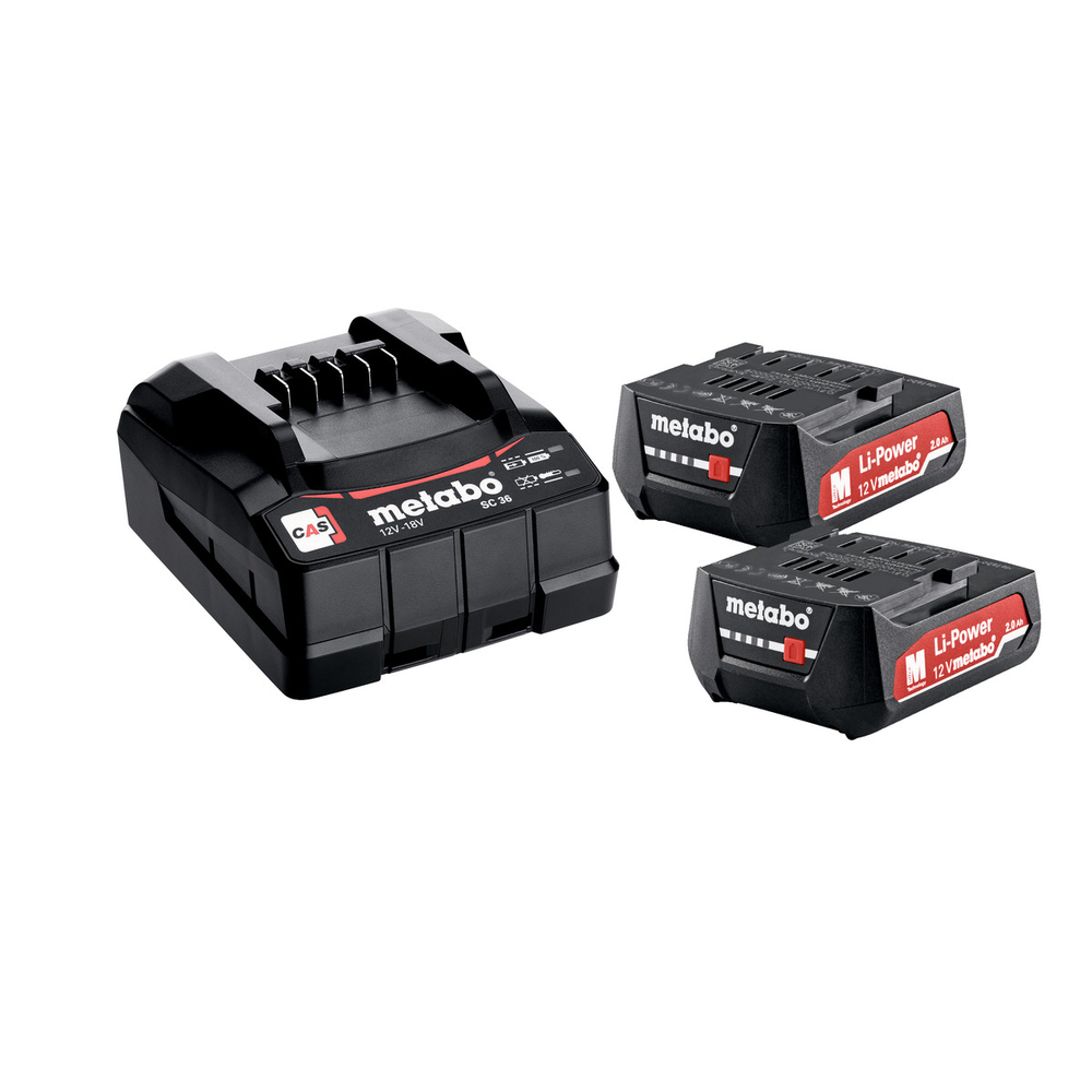 Set de base 12V 2 x 2,0 Ah LiPOWER - METABO - 685300000