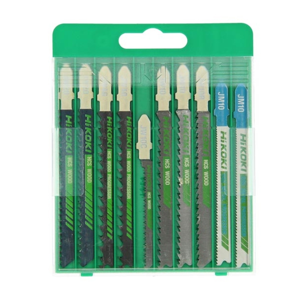 Casette avec lames de scie sauteuse - Lot de 10 - HIKOKI - 750049