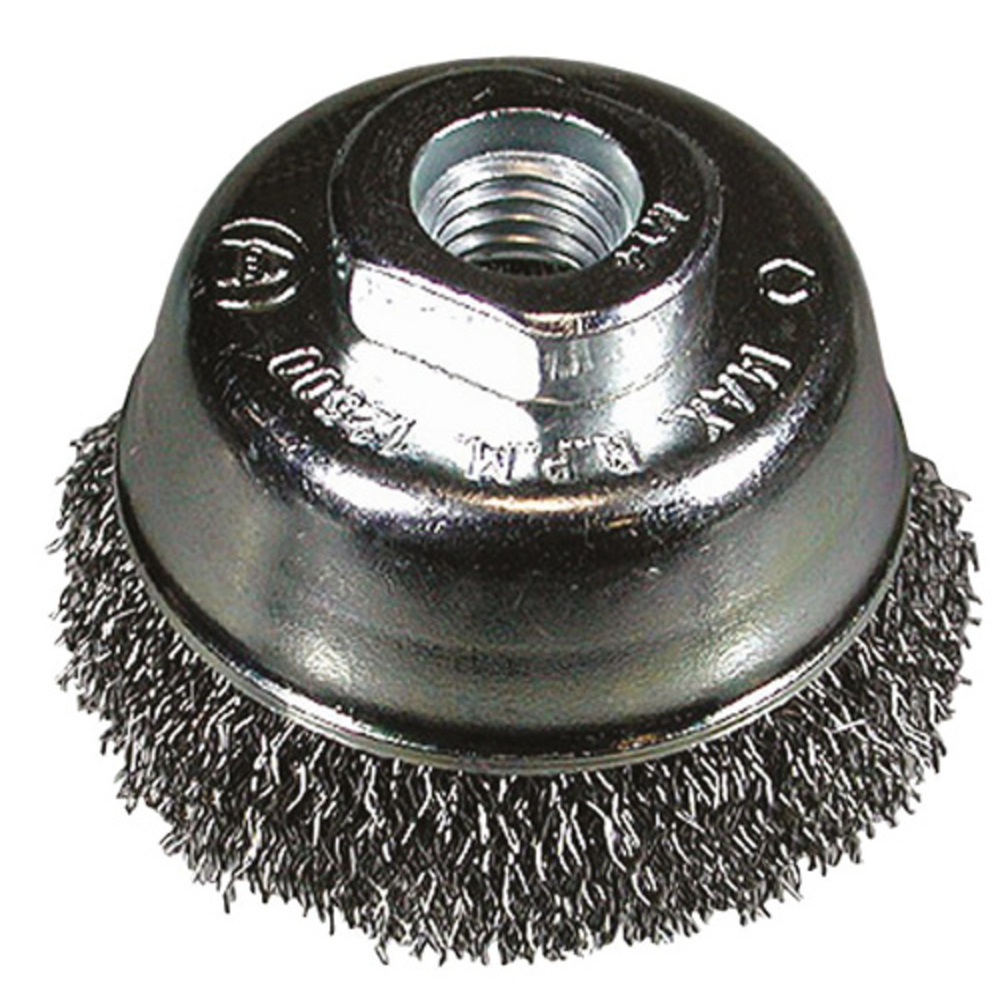 Brosse boisseau 75xM14x0.3 à  fils ondulés - HIKOKI - 751312