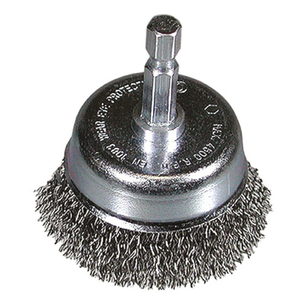 Brosse boisseau 50x0.3 avec queue 1/4