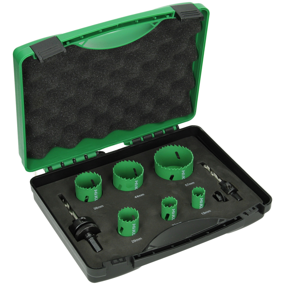 Cassete de scies trépans bimétal plombier - Lot de 9 - HIKOKI - 752171