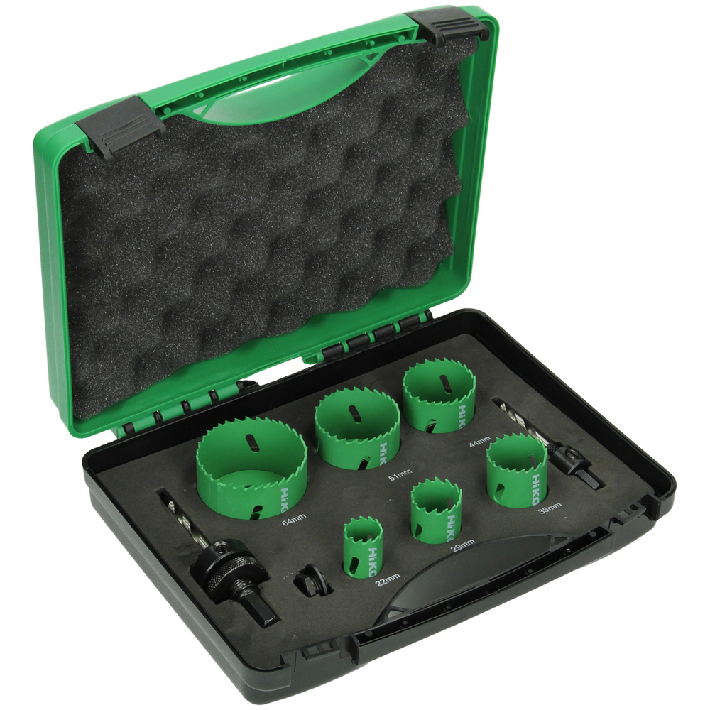 Cassete de scies trépans bimétal électricien - Lot de 9 - HIKOKI - 752172