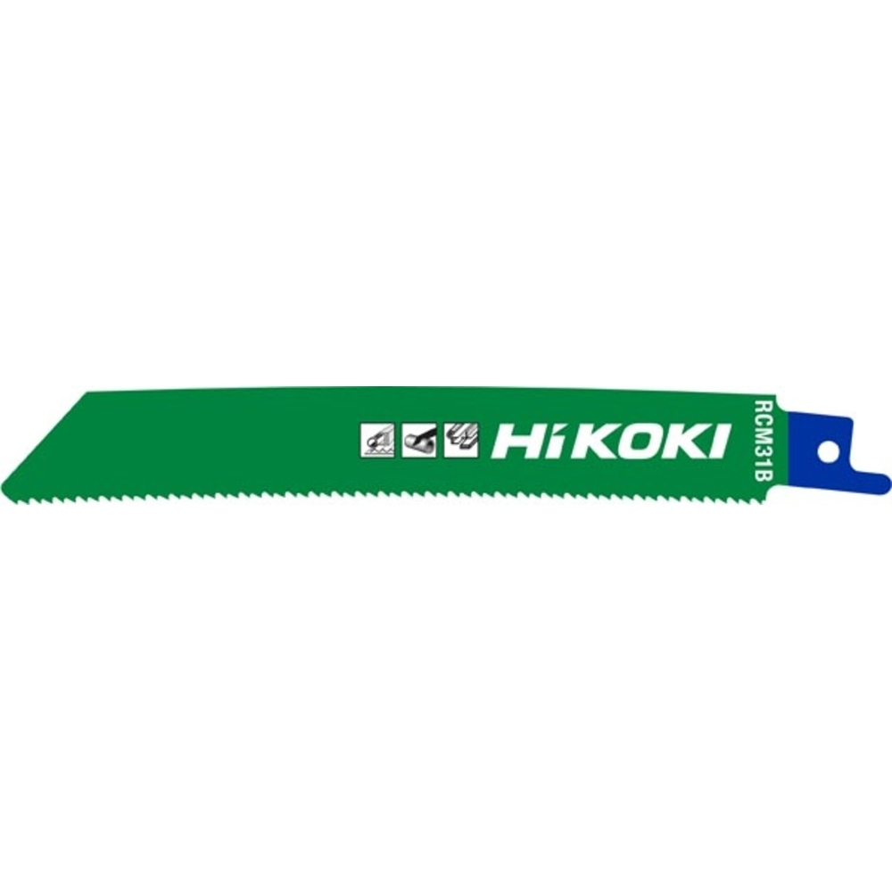 Lames de scie sabre RCM31B courbé 150mm 14TPI - Lot de 5 - Métal - HIKOKI - 752676