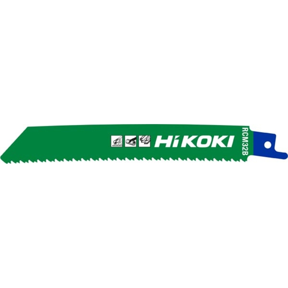 Lames de scie sabre RCM32B courbé 150mm 10/14TPI - Lot de 5 - Métal - HIKOKI - 752678