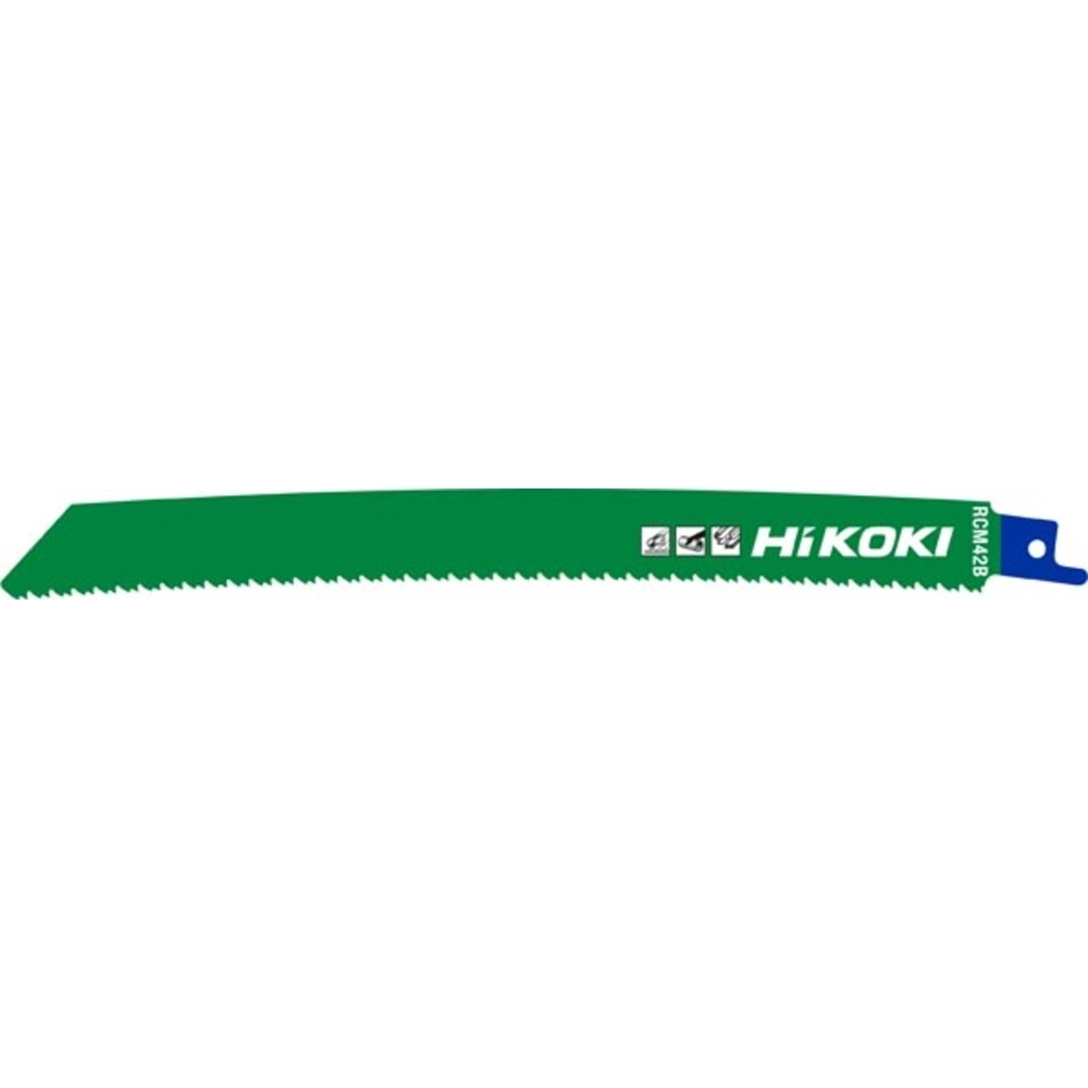 Lames de scie sabre RCM42B courbé 225mm 10/14TPI - Lot de 5 - Métal - HIKOKI - 752679