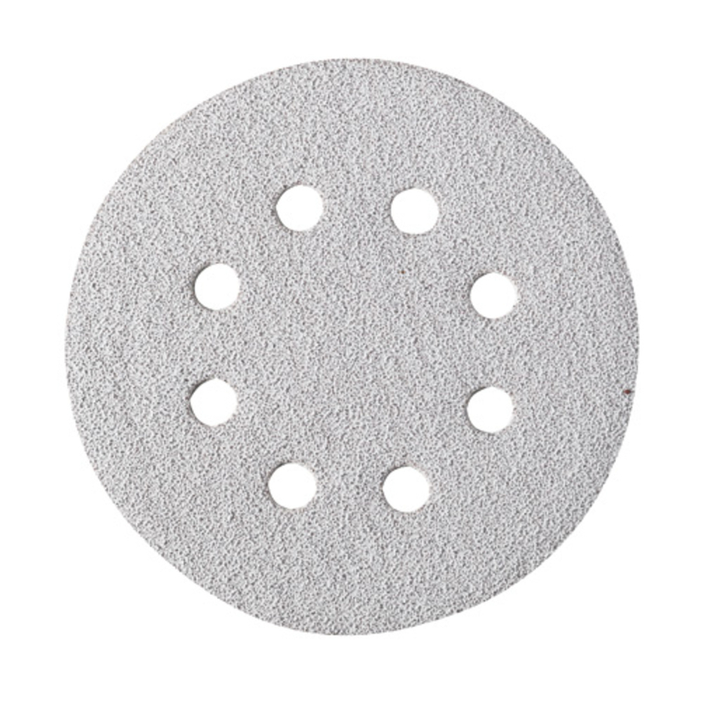 Disque abrasif Ø125 G100 blanc velcro - Lot de 10 - HIKOKI - 753134