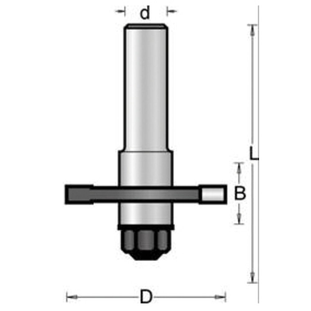 8 mm fraise à disque 40 x 3 x 58 mm - HIKOKI - 754118