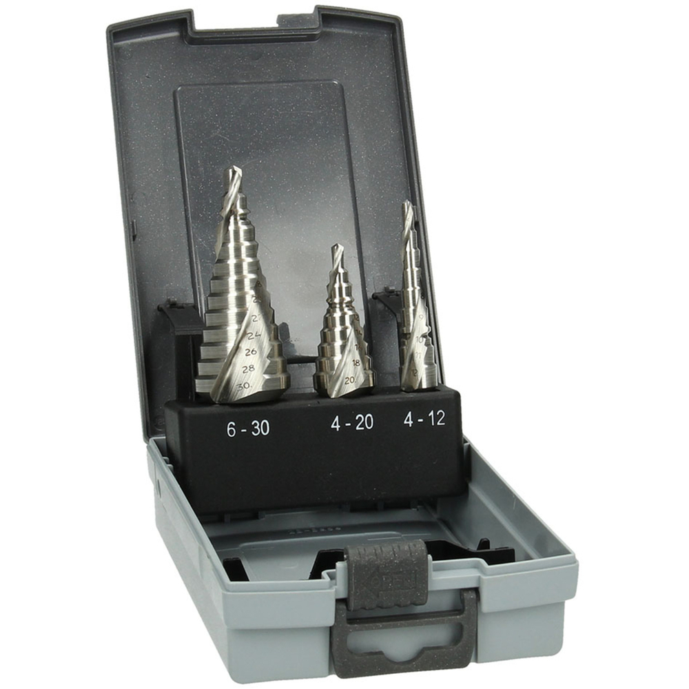 Set de forets multi-etage HSS 3-pcs. Ø4-12 / 4-20 / 6-30MM - HIKOKI - 780109