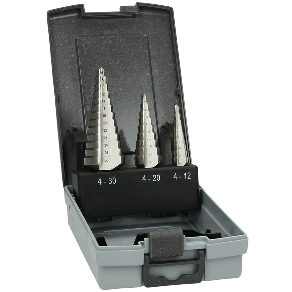 Set de forets multi-étage HSS 3-PCS Ø 4-12 / 4-20 / 6-30 MM - HIKOKI - 780114