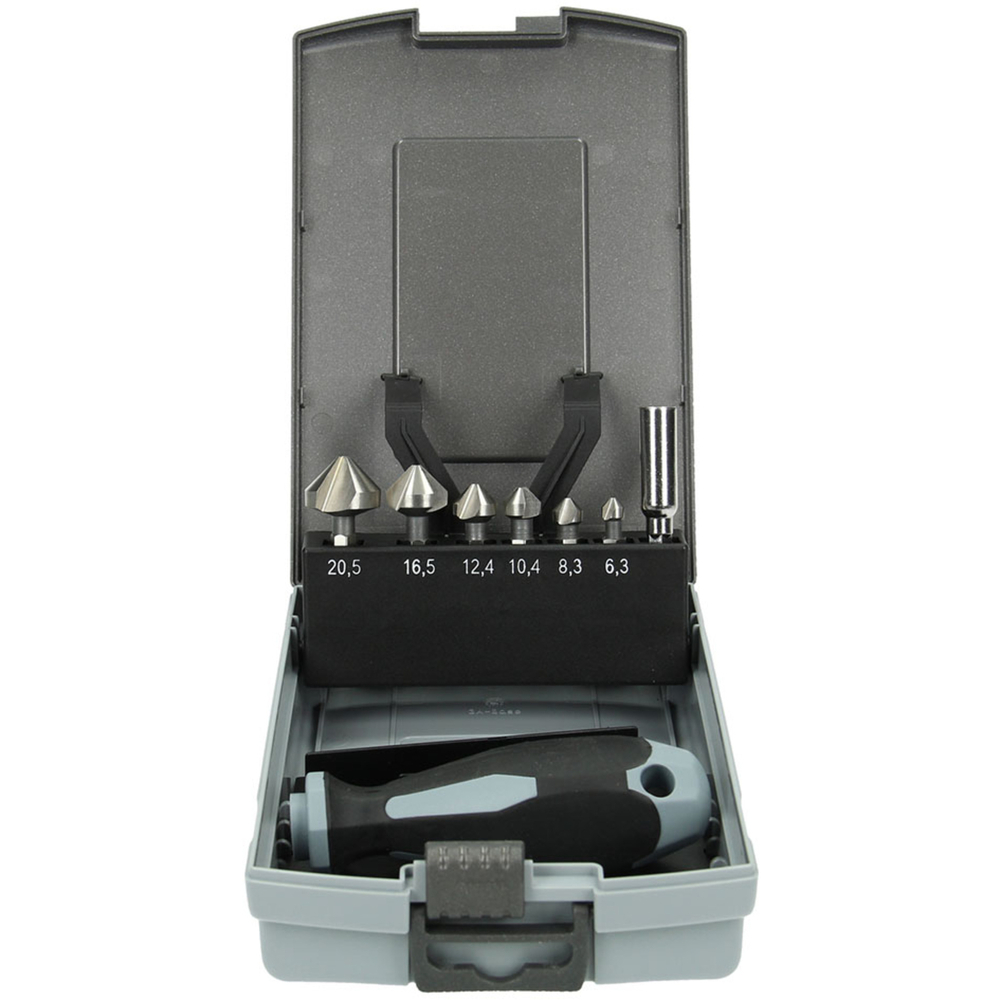 Set de fraises à chanfrainer 6,3/8,3/10,4/12,4/16,5/20,5 MM - HIKOKI - 780129