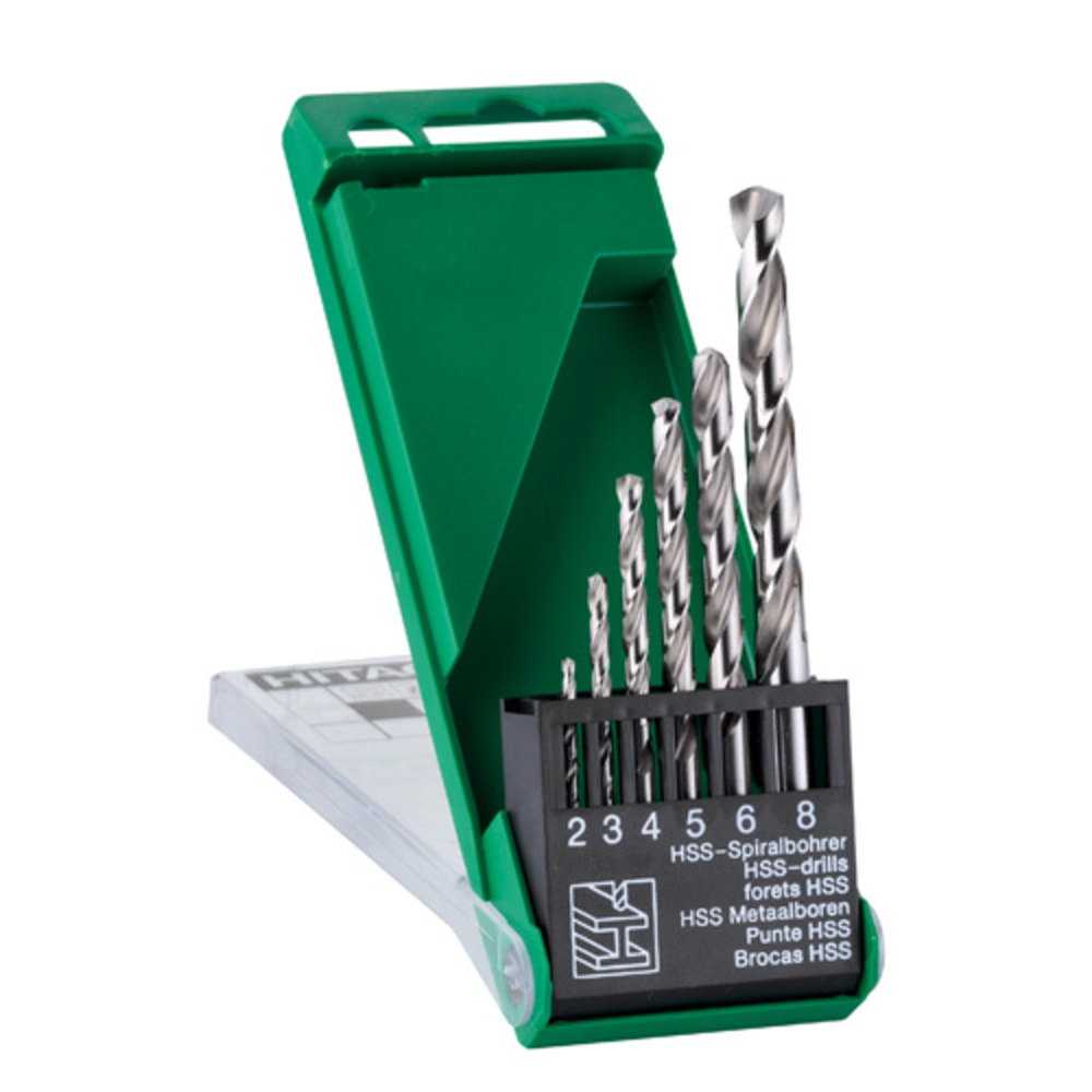 Cassette avec forets à métaux HSS-G DIN 338 - Lot de 6 - HIKOKI - 780462