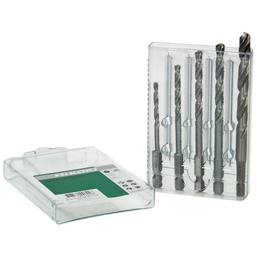 Cassette avec forets à métaux HSS-G DIN 338 - Lot de 5 - HIKOKI - 780465