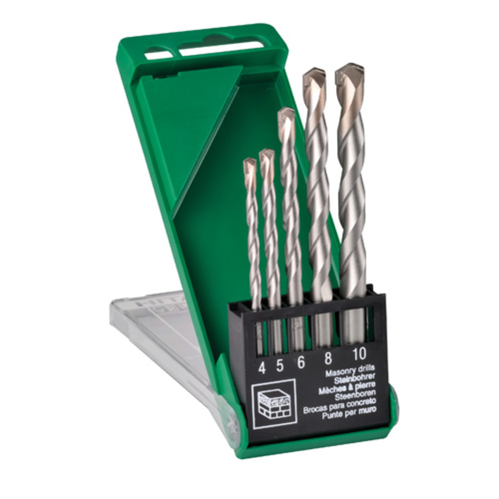 Set de forets béton/maçonnerie 4/5/6/8/10 mm - HIKOKI - 780898