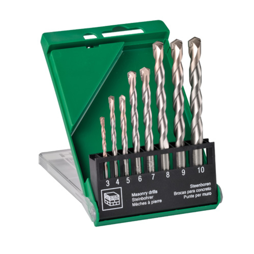 Set de forets béton/maçonnerie 3/4/5/6/7/8/9/10 mm - HIKOKI - 780899
