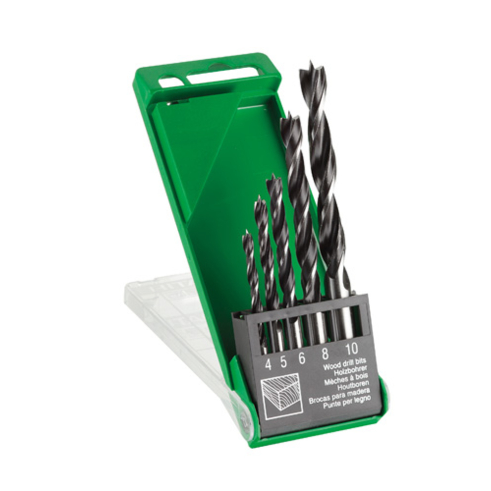 Jeu de foret CV à bois 4/5/6/8/10 mm - Lot de 5 - HIKOKI - 781981