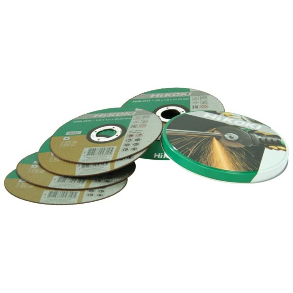 Disque de coupe Inox - Lot de 10 - 125X1 mm - HIKOKI - 782309